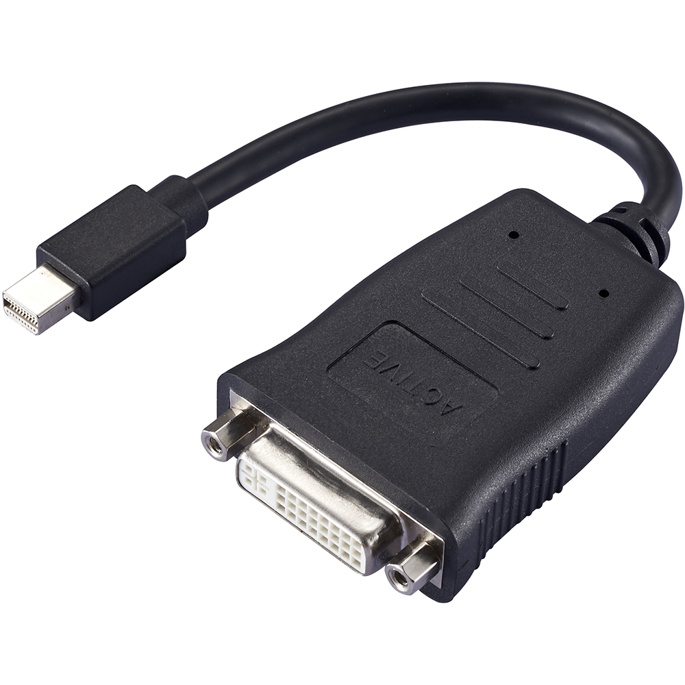 Image for COMSOL MINI DISPLAYPORT MALE TO DVI-D SINGLE LINK FEMALE ADAPTER ACTIVE 200MM from Surry Office National