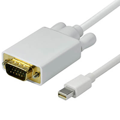 Image for COMSOL MINI DISPLAYPORT MALE TO VGA MALE CABLE 2M from Office National Sydney Stationery