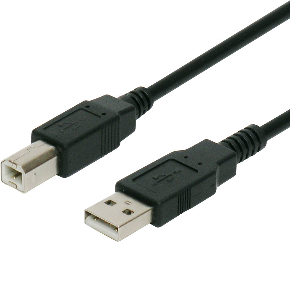 Image for COMSOL USB PERIPHERAL CABLE 2.0 A MALE TO B MALE 2M from Emerald Office Supplies Office National