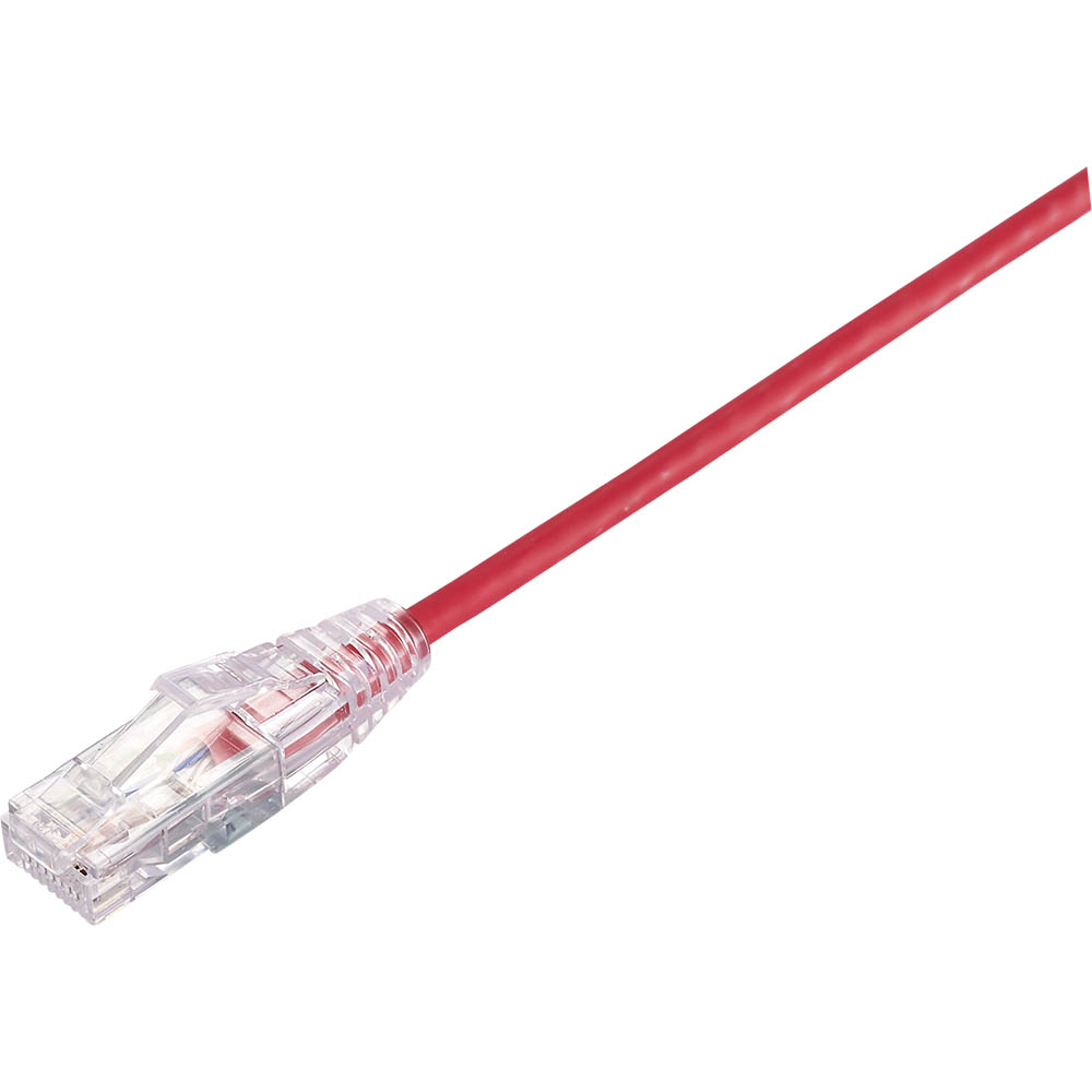 Image for COMSOL ULTRA THIN SNAGLESS PATCH CABLE CAT6A 10GBE UTP 3M RED from OFFICE NATIONAL CANNING VALE