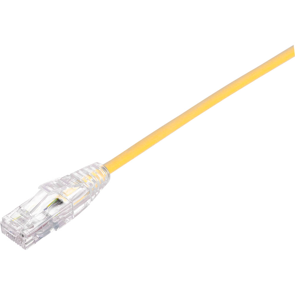 Image for COMSOL ULTRA THIN SNAGLESS PATCH CABLE CAT6A 10GBE UTP 1M YELLOW from PaperChase Office National