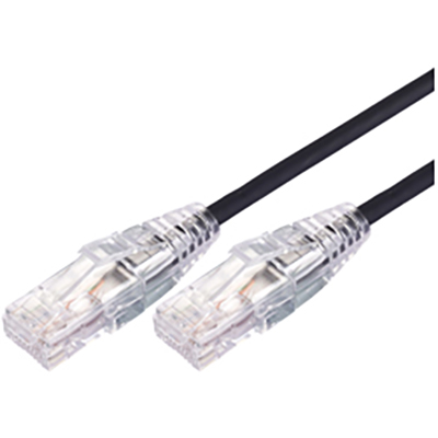 Image for COMSOL ULTRA THIN SNAGLESS PATCH CABLE CAT6A 10GBE UTP 1.5M BLACK from Office National