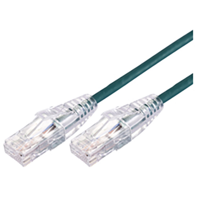 Image for COMSOL ULTRA THIN SNAGLESS PATCH CABLE CAT6A 10GBE UTP 1M GREEN from Two Bays Office National