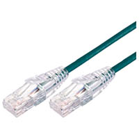 comsol ultra thin snagless patch cable cat6a 10gbe utp 5m green