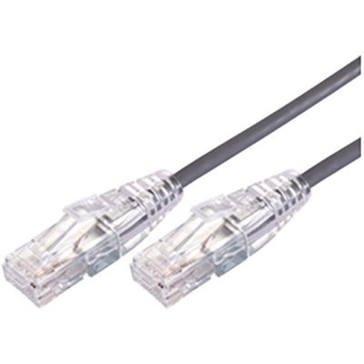 Image for COMSOL ULTRA THIN SNAGLESS PATCH CABLE CAT6A 10GBE UTP 300MM GREY from Office National