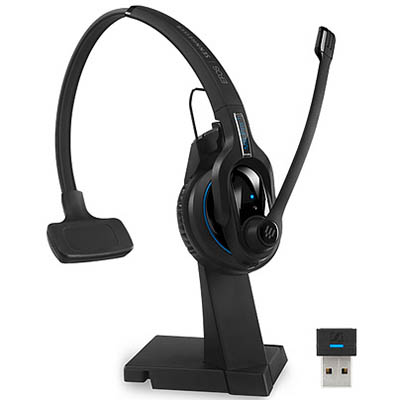Image for SENNHEISER IMPACT PRO 1 UC ML WIRELESS BLUETOOTH SINGLE SIDED HEADSET WITH CHARGING STAND from Office National Capalaba