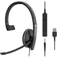 sennheiser adapt sc 135 usb single-sided headset
