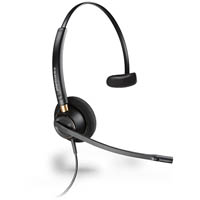 plantronics encorepro hw510 headset corded monaural noise-canceling black