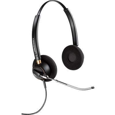 Image for PLANTRONICS HW520 ENCOREPRO VOICE TUBE BINAURAL CORDED HEADSET from Two Bays Office National