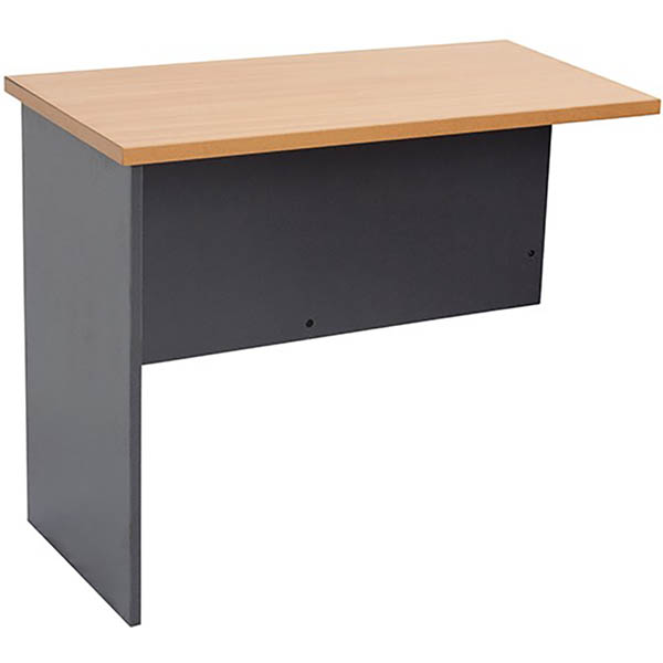 Image for RAPID WORKER CR12 WORKSTATION DESK RETURN 1200 X 600MM BEECH/IRONSTONE from Office National
