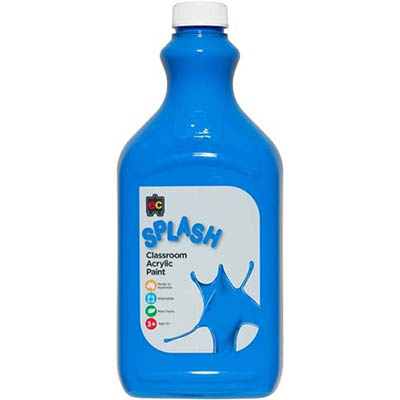 Image for EDUCATIONAL COLOURS SPLASH CLASSROOM ACRYLIC PAINT 2 LITRE SKY COBALT from Mackay Business Machines (MBM) Office National