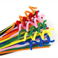 educational colours chenille stems 300mm assorted pack 100