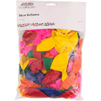 colourful days balloons 300mm assorted pack 100