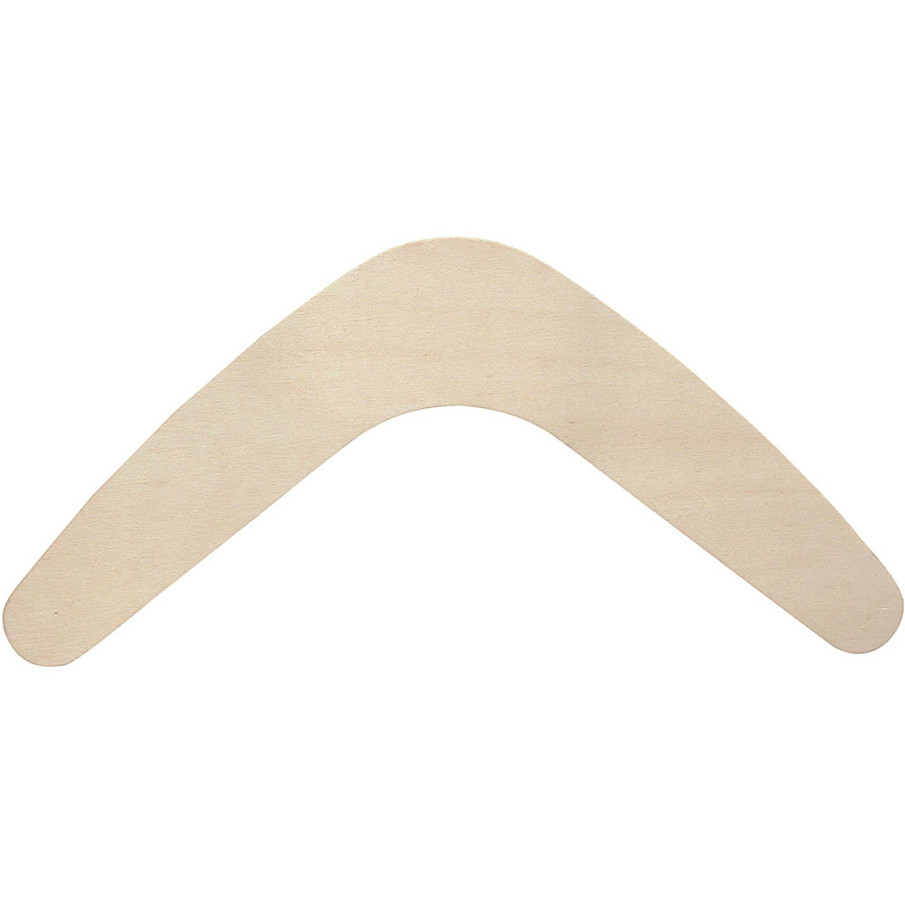 Image for ZART WOODEN BOOMERANG 300MM PACK 10 from Aztec Office National Melbourne