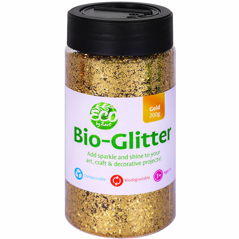 Image for ZART ECO BIO GLITTER 200G GOLD from Surry Office National