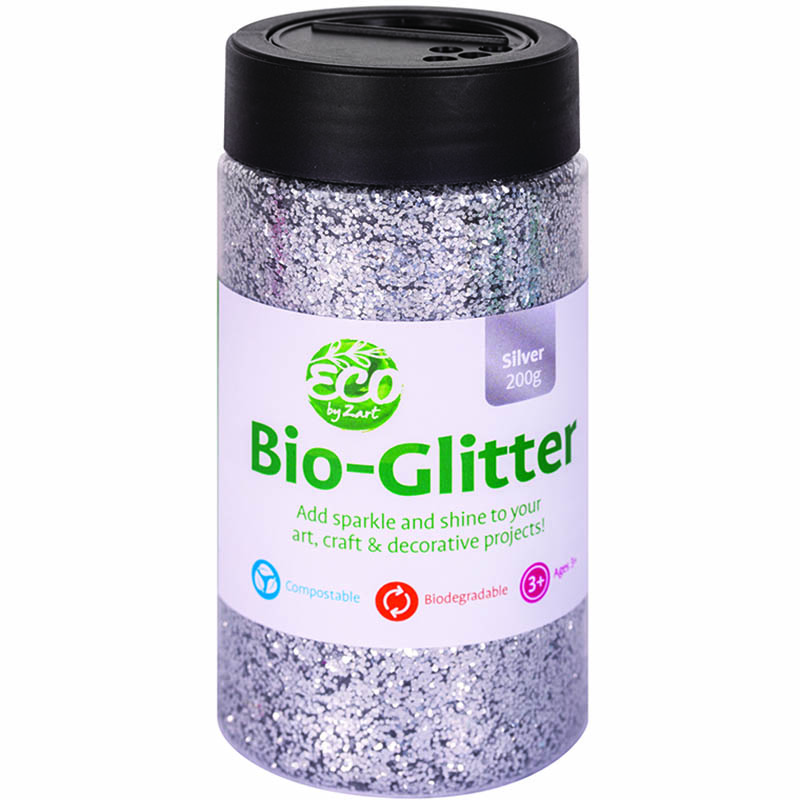 Image for ZART ECO BIO GLITTER 200G SILVER from Ezi Office Supplies Gold Coast Office National