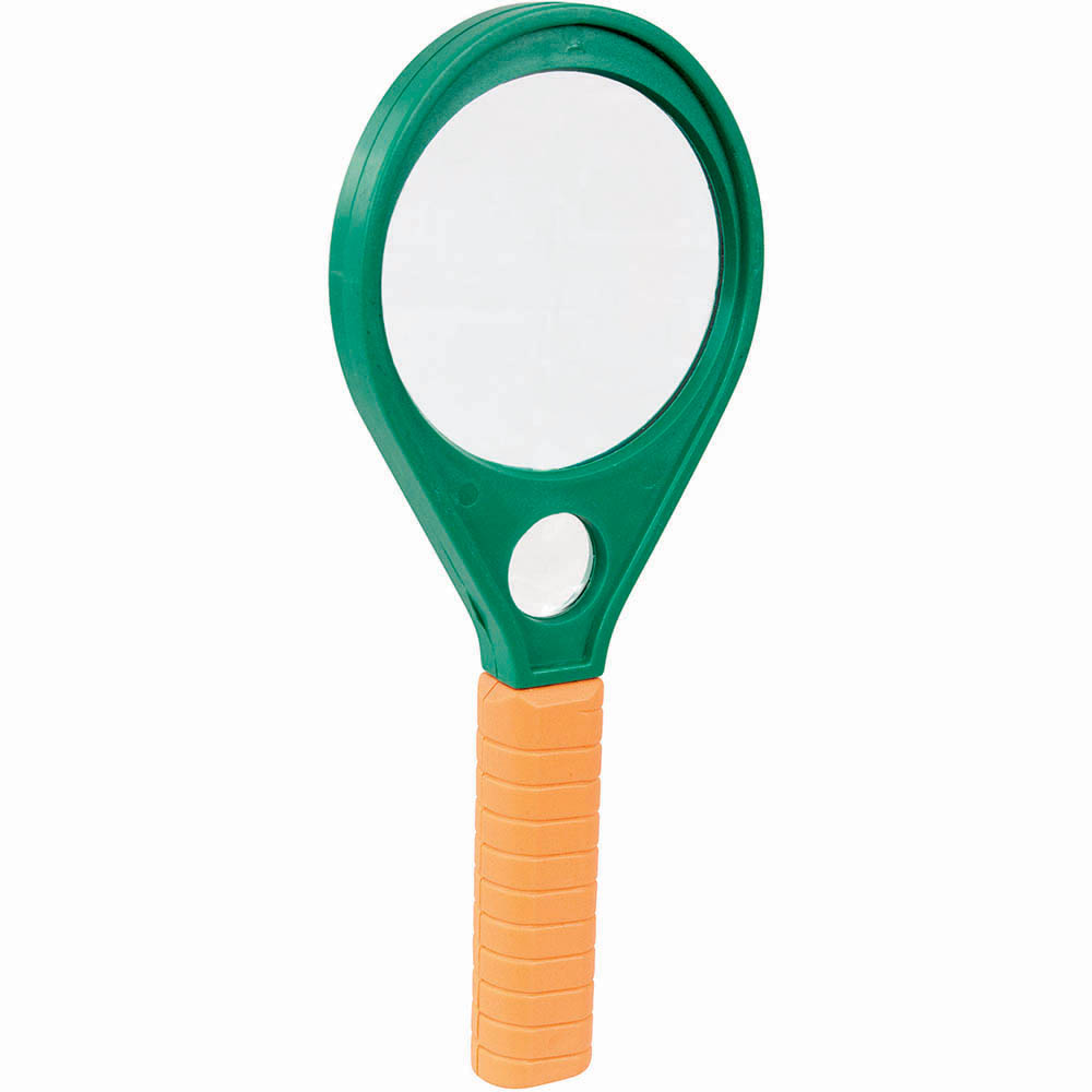 Image for ZART MAGNIFYING GLASS 75MM GREEN/ORANGE from Ezi Office Supplies Gold Coast Office National