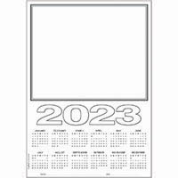 zart 2023 calendar blanks cardboard a3 white pack 10
