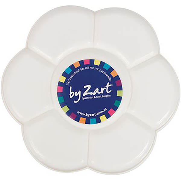Image for ZART PAINT PALETTE DAISY PLASTIC 6-WELL WHITE from Mackay Business Machines (MBM) Office National