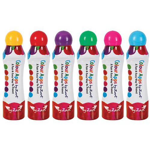 Image for ZART COLOUR APPS PAINT MAKERS 75ML ASSORTED PACK 6 from OFFICE NATIONAL CANNING VALE