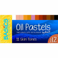 zart basics oil pastels skin tone assorted pack 12