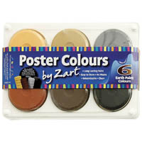 zart poster colours poster paint earth pack 6