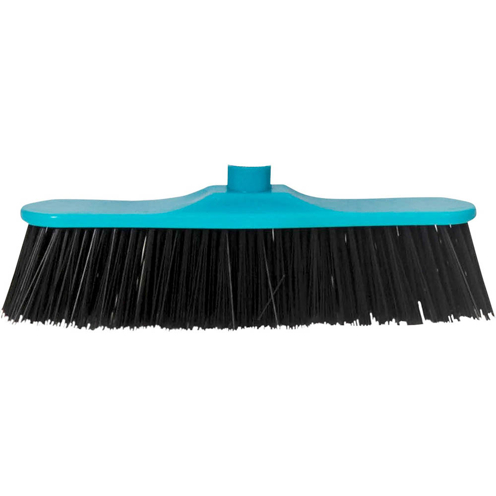 Image for CLEANLINK STIFF BRISTLE BROOM HEAD 300MM BLUE/BLACK from Discount Office National