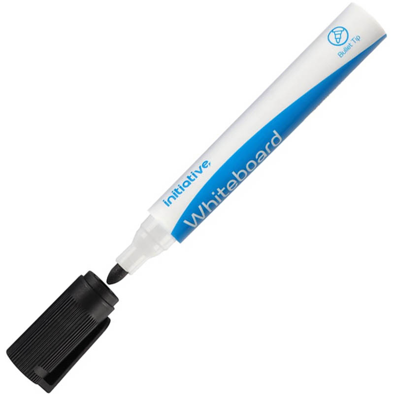 Image for INITIATIVE WHITEBOARD MARKER BULLET 2MM BLACK from Office National Whyalla