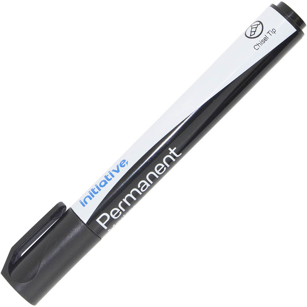 Image for INITIATIVE PERMANENT MARKER CHISEL 5.0MM BLACK from Office National