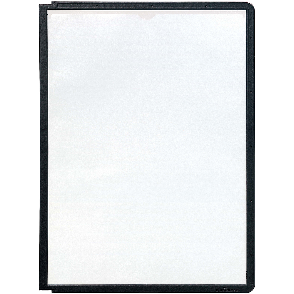 Image for DURABLE SHERPA PANEL A4 BLACK PACK 5 from SBA Office National - Darwin