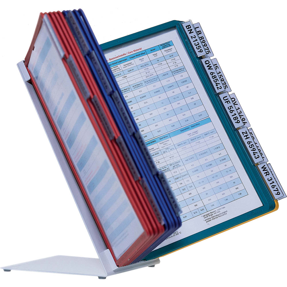 Image for DURABLE VARIO TABLE DISPLAY 20 PANELS A4 ASSORTED from Coffs Coast Office National