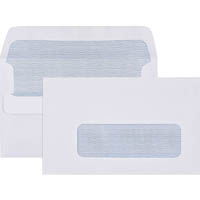 cumberland envelopes windowface secretive self seal 80gsm 90 x 165mm white box 500