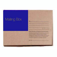 cumberland mailing box printed address fields 430 x 305 x 140mm brown