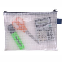 cumberland data wallet/pencil case mesh design zipper closure 260 x 200mm