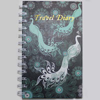 cumberland travel diary peacock design 170 x 105mm