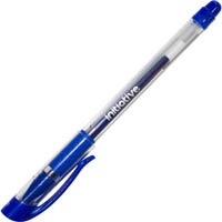 initiative gel ink rollerball pen fine 0.5mm blue box 10