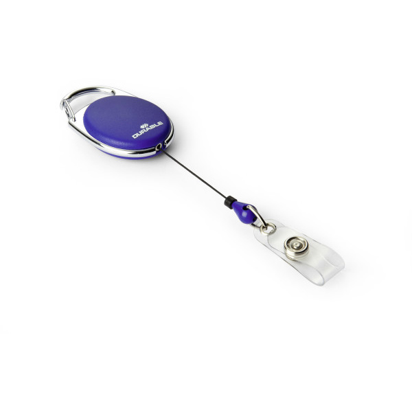 Image for DURABLE BADGE REEL STYLE WITH SNAP BUTTON STRAP DARK BLUE from Pirie Office National