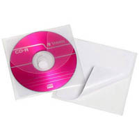 cumberland cd/dvd self adhesive pocket pp clear pack 5