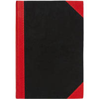 black and red notebook casebound ruled 200 page a4