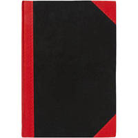 black and red notebook casebound ruled 400 page a4