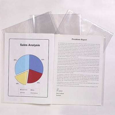 Image for CUMBERLAND BOOK COVERS 225 X 175MM CLEAR PACK 25 from Surry Office National