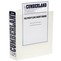 cumberland earthcare insert ring binder 3d 40mm a4 white