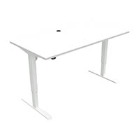 conset 501-33 electric height adjustable desk 1600 x 800mm white/white