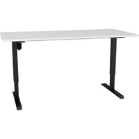 conset 501-33 electric height adjustable desk 1500 x 800mm white/black