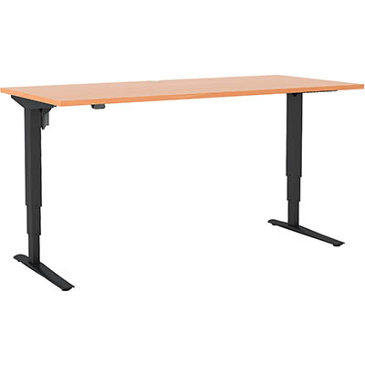 Image for CONSET 501-43 ELECTRIC HEIGHT ADJUSTABLE DESK 1500 X 800MM BEECH/BLACK from Darwin Business Machines Office National