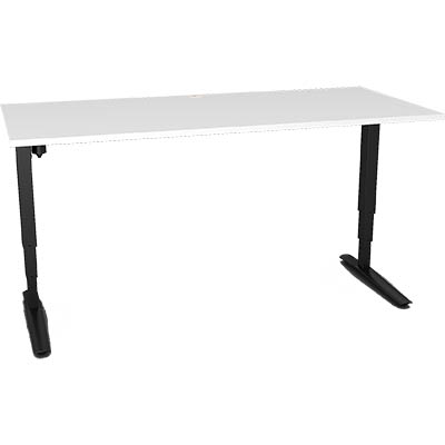 Image for CONSET 501-43 ELECTRIC HEIGHT ADJUSTABLE DESK 1500 X 800MM WHITE/BLACK from SBA Office National - Darwin