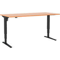 conset 501-43 electric height adjustable desk 1800 x 800mm beech/black