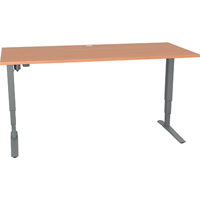 Image for CONSET 501-43 ELECTRIC HEIGHT ADJUSTABLE DESK 1500 X 800MM BEECH/SILVER from Darwin Business Machines Office National