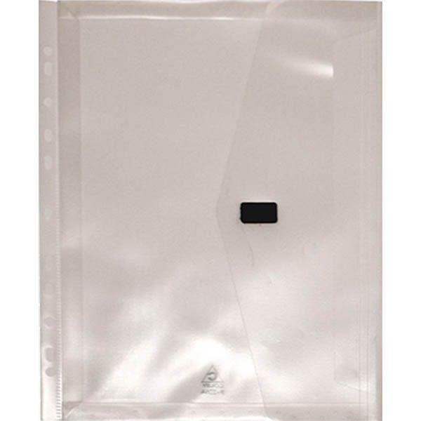 Image for POP POLYWALLY BINDER WALLET HOOK AND LOOP CLOSURE 30MM GUSSET A4 CLEAR from PaperChase Office National