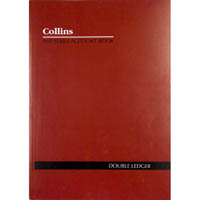 collins a60 series account book double ledger 60 leaf a4 red